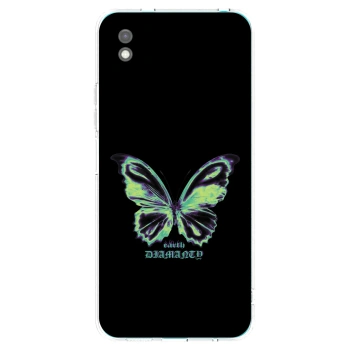 Picasee silikonowe czarne etui na Xiaomi Redmi 9A - Diamanty Blue