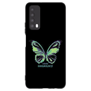 Picasee silikonowe czarne etui na Huawei P Smart 2021 - Diamanty Blue