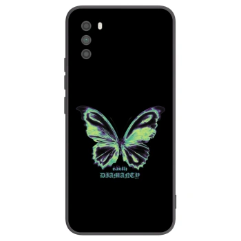 Picasee silikonowe czarne etui na Xiaomi Poco M3 - Diamanty Blue