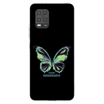 Picasee silikonowe przeźroczyste etui na Xiaomi Mi 10 Lite - Diamanty Blue