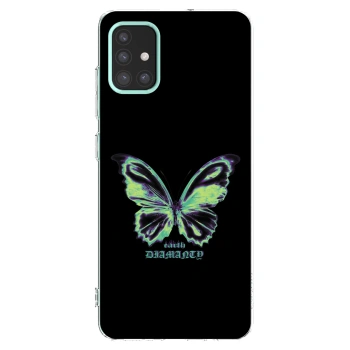 Picasee silikonowe przeźroczyste etui na Samsung Galaxy M31s - Diamanty Blue