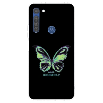 Etui na Motorola Moto G8 - Diamanty Blue