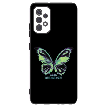 Picasee silikonowe czarne etui na Samsung Galaxy A32 5G A326B - Diamanty Blue
