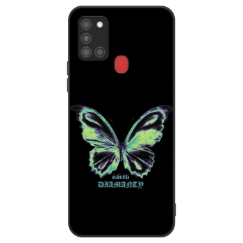 Etui na Samsung Galaxy A21s - Diamanty Blue