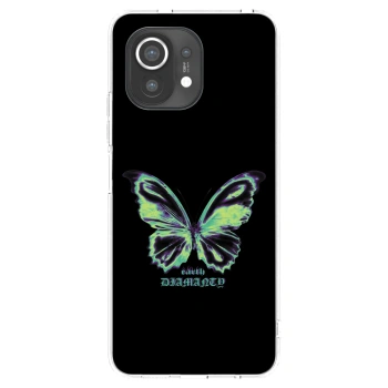 Picasee silikonowe przeźroczyste etui na Xiaomi Mi 11 - Diamanty Blue