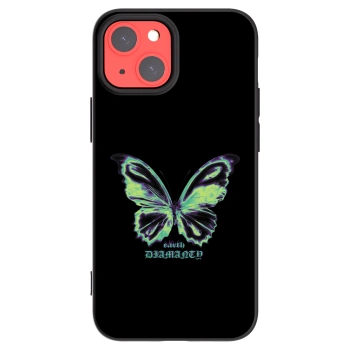 Picasee silikonowe czarne etui na Apple iPhone 13 mini - Diamanty Blue