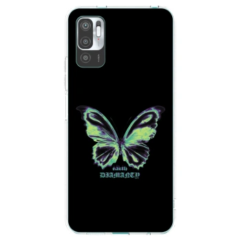 Picasee silikonowe przeźroczyste etui na Xiaomi Redmi Note 10 5G - Diamanty Blue