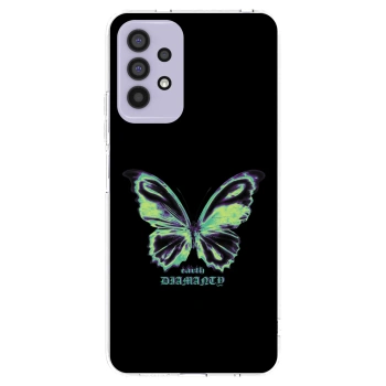 Picasee silikonowe przeźroczyste etui na Samsung Galaxy A32 4G SM-A325F - Diamanty Blue