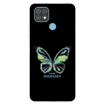Picasee silikonowe przeźroczyste etui na Realme C21 - Diamanty Blue