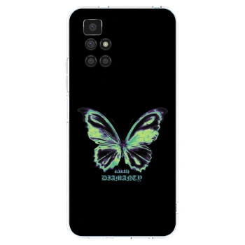 Picasee silikonowe przeźroczyste etui na Xiaomi Redmi 10 - Diamanty Blue