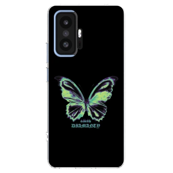 Picasee silikonowe przeźroczyste etui na Xiaomi 11T - Diamanty Blue