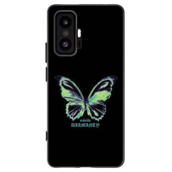 Picasee silikonowe czarne etui na Xiaomi 11T Pro - Diamanty Blue