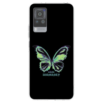 Picasee silikonowe przeźroczyste etui na Vivo X60 Pro 5G - Diamanty Blue