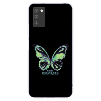 Etui na Samsung Galaxy A03s A037G - Diamanty Blue