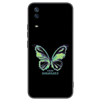 Picasee silikonowe czarne etui na Vivo Y11s - Diamanty Blue