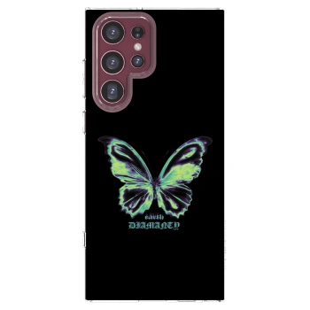 Picasee silikonowe przeźroczyste etui na Samsung Galaxy S22 Ultra 5G - Diamanty Blue