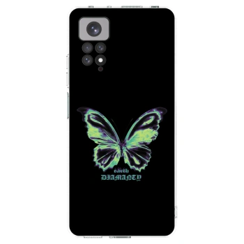 Picasee silikonowe przeźroczyste etui na Xiaomi Redmi Note 11S 4G - Diamanty Blue
