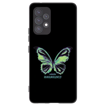 Picasee silikonowe czarne etui na Samsung Galaxy A53 5G A536 - Diamanty Blue