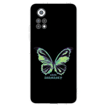 Picasee silikonowe przeźroczyste etui na Xiaomi Poco X4 Pro 5G - Diamanty Blue