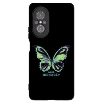 Picasee silikonowe czarne etui na Huawei Nova 9 SE - Diamanty Blue