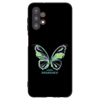 Picasee silikonowe czarne etui na Samsung Galaxy A13 4G A135 - Diamanty Blue
