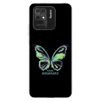 Picasee silikonowe przeźroczyste etui na Xiaomi Redmi 10C - Diamanty Blue