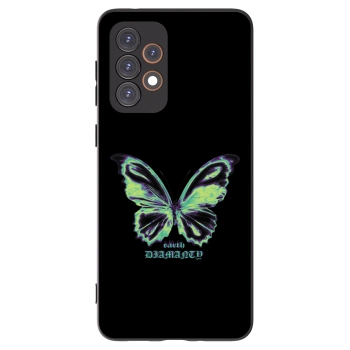 Picasee silikonowe czarne etui na Samsung Galaxy A33 5G A336 - Diamanty Blue