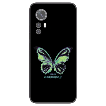 Picasee silikonowe czarne etui na Xiaomi 12X - Diamanty Blue