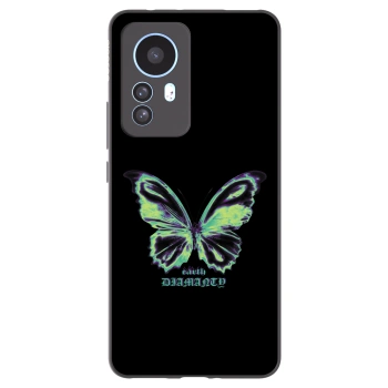 Picasee silikonowe czarne etui na Xiaomi 12T Pro - Diamanty Blue