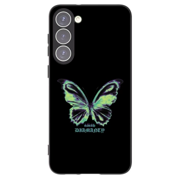 Picasee silikonowe czarne etui na Samsung Galaxy S23+ 5G - Diamanty Blue
