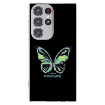 Picasee silikonowe przeźroczyste etui na Samsung Galaxy S23 Ultra 5G - Diamanty Blue