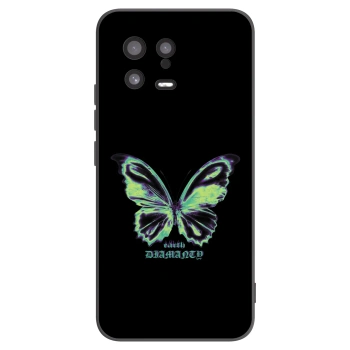 Picasee silikonowe czarne etui na Xiaomi 13 - Diamanty Blue