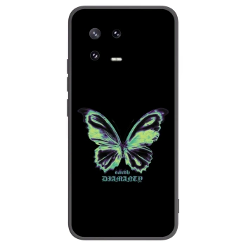 Picasee silikonowe czarne etui na Xiaomi 13 Pro - Diamanty Blue