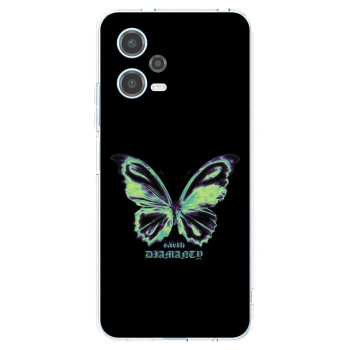 Picasee silikonowe przeźroczyste etui na Xiaomi Redmi Note 12 5G - Diamanty Blue