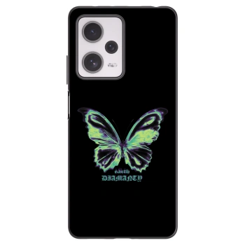Picasee silikonowe czarne etui na Xiaomi Redmi Note 12 Pro+ 5G - Diamanty Blue