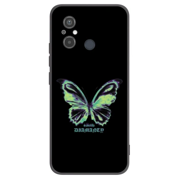 Picasee silikonowe czarne etui na Xiaomi Redmi 12C - Diamanty Blue
