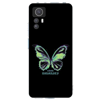 Picasee silikonowe przeźroczyste etui na Xiaomi Redmi Note 12S - Diamanty Blue