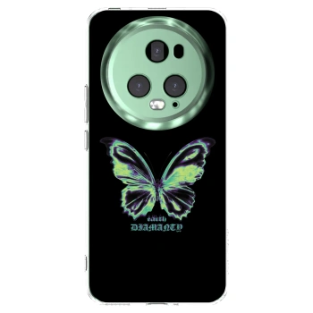 Picasee silikonowe przeźroczyste etui na Honor Magic5 Pro - Diamanty Blue