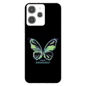 Picasee silikonowe przeźroczyste etui na Xiaomi Redmi 12 4G - Diamanty Blue