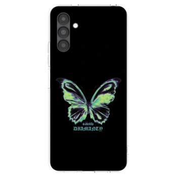 Picasee silikonowe przeźroczyste etui na Samsung Galaxy A04s A047F - Diamanty Blue
