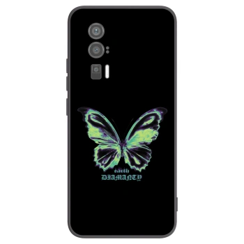 Picasee silikonowe czarne etui na Xiaomi Poco F5 Pro 5G - Diamanty Blue