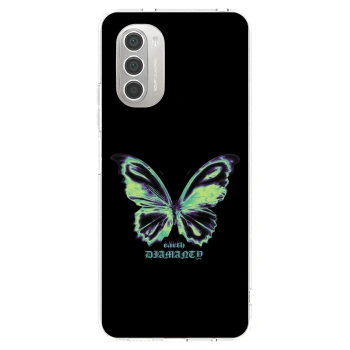 Picasee silikonowe przeźroczyste etui na Motorola Moto G51 - Diamanty Blue