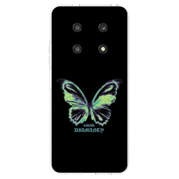 Picasee silikonowe przeźroczyste etui na Honor Magic4 Lite 5G - Diamanty Blue