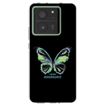 Picasee silikonowe przeźroczyste etui na Xiaomi 13T - Diamanty Blue