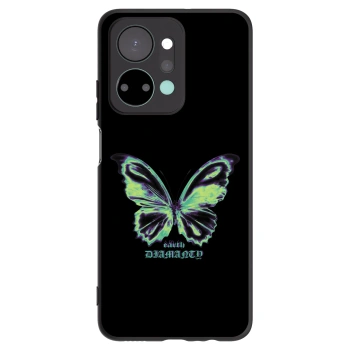 Picasee silikonowe czarne etui na Honor X7a - Diamanty Blue