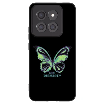 Picasee silikonowe czarne etui na Xiaomi 14 Pro - Diamanty Blue