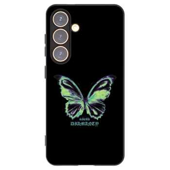 Picasee silikonowe czarne etui na Samsung Galaxy S24 S921B 5G - Diamanty Blue