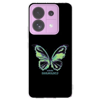 Picasee silikonowe przeźroczyste etui na Xiaomi Redmi Note 13 Pro 5G - Diamanty Blue