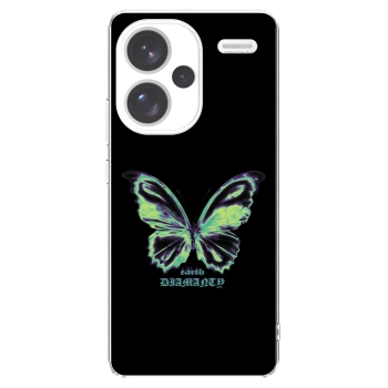 Picasee silikonowe przeźroczyste etui na Xiaomi Redmi Note 13 Pro+ 5G - Diamanty Blue