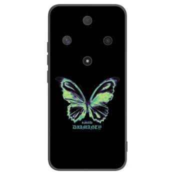 Picasee silikonowe czarne etui na Honor Magic6 Lite 5G - Diamanty Blue